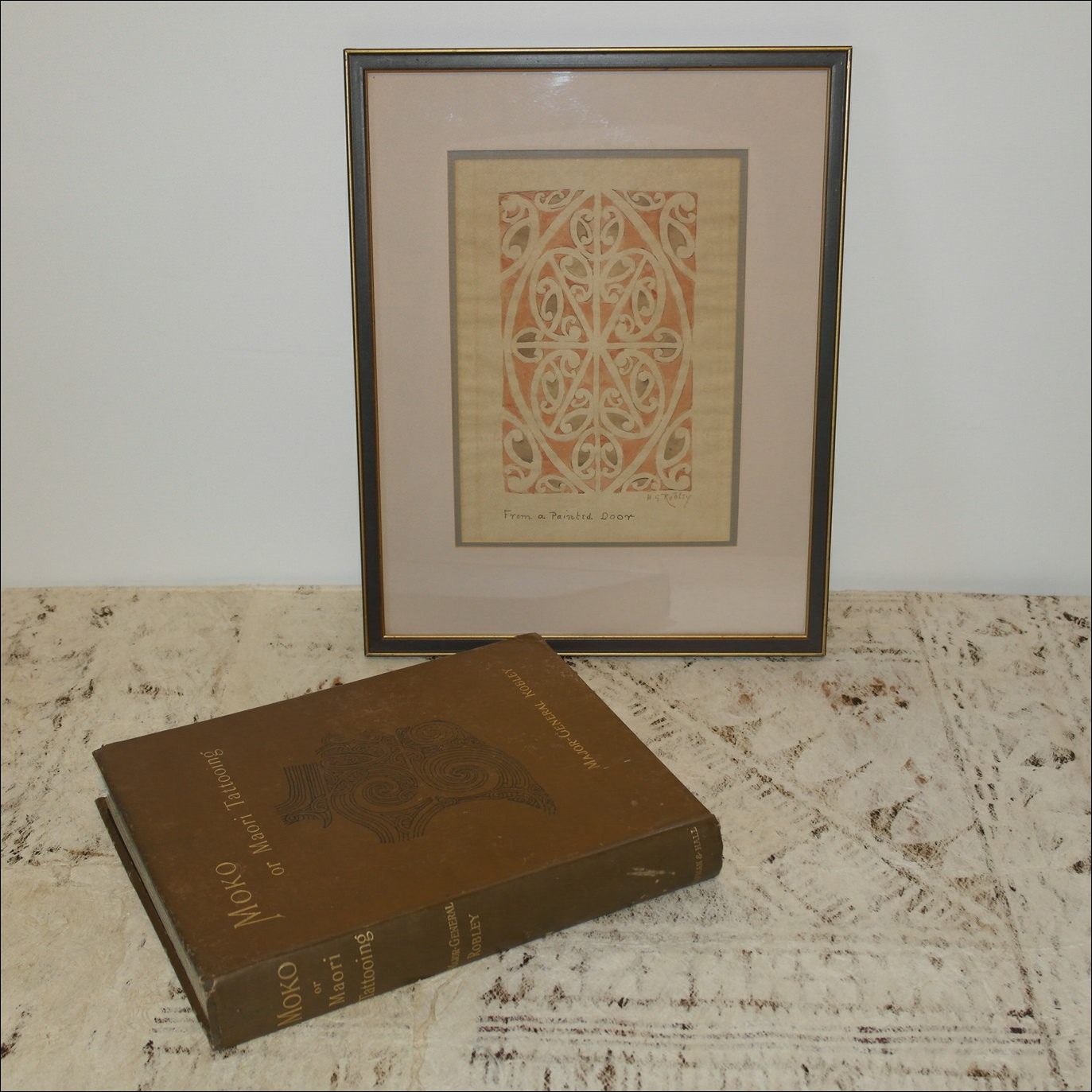 General Horatio Gordon Robley 19th century watercolour, Maori 19th century rafter, 19th century Maori