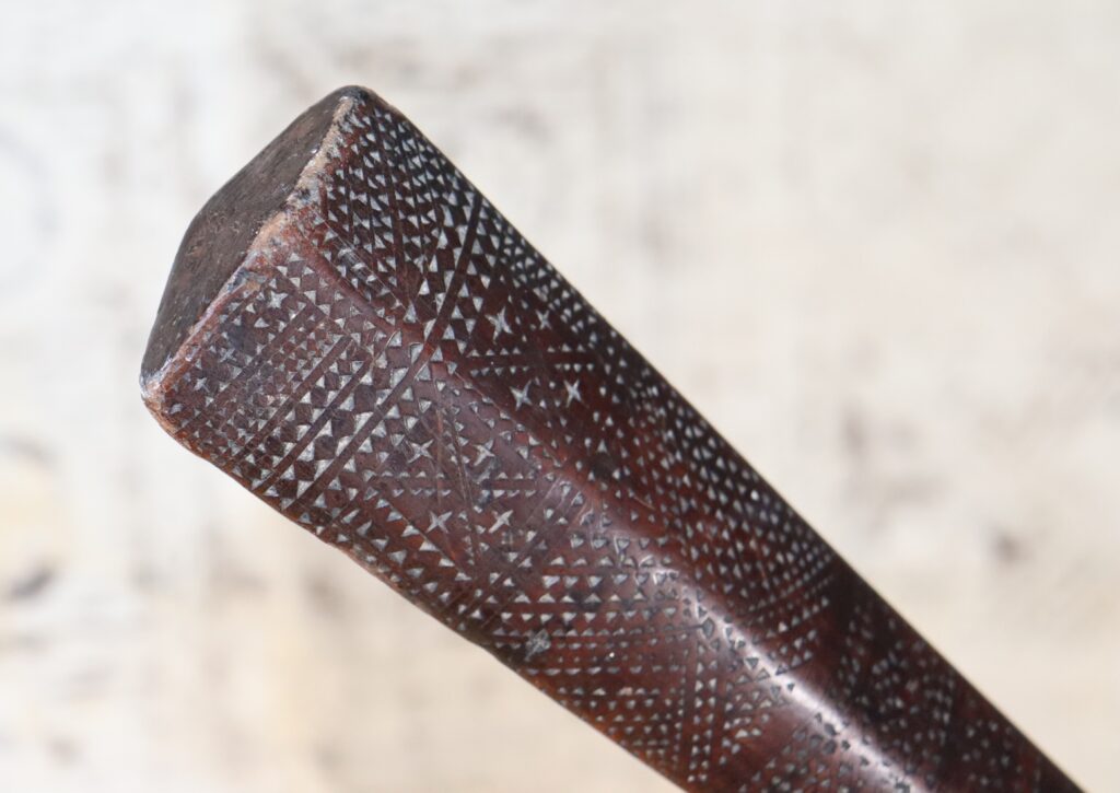 19th century Samoan club, Samoan coconut stalk club, uatongi, Samoan art antiques and weapons gallery, 19ème siècle Samoan massue de guerre, Samoan war club