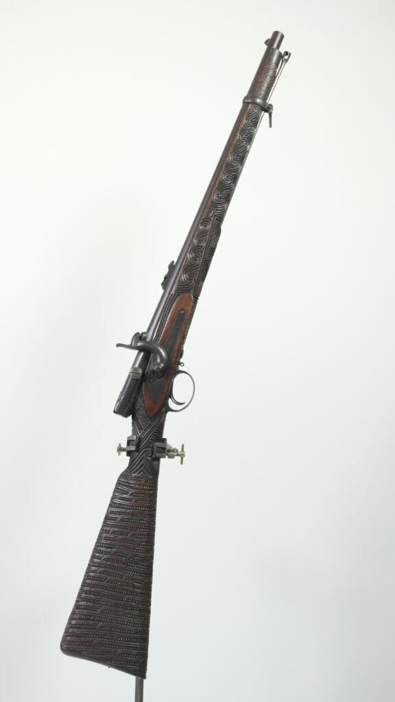 19th century Maori Wars rifle, 30 bore Calisher & amp Terry breech loading rifled percussion carbine, Maori Wars rifle, Maori gun, Maori weapon, 19ème siècle Maoris massue de guerre, Maori antique, Maori artifact, 19th century maori carving, 19th century Maori antique, 19th century Maori artifact, Polynesian tribal art antiques and weapons gallery, oceanic tribal art antiques and weapons gallery, ethnographic tribal art antiques and weapons gallery, 19ème siècle Maoris massue de guerre, looking to buy tribal antiques art and weapons, buying Maori antiques, buying Maori clubs, artifacts and weapons, buying Maori antiques, buying Maori clubs and artifacts