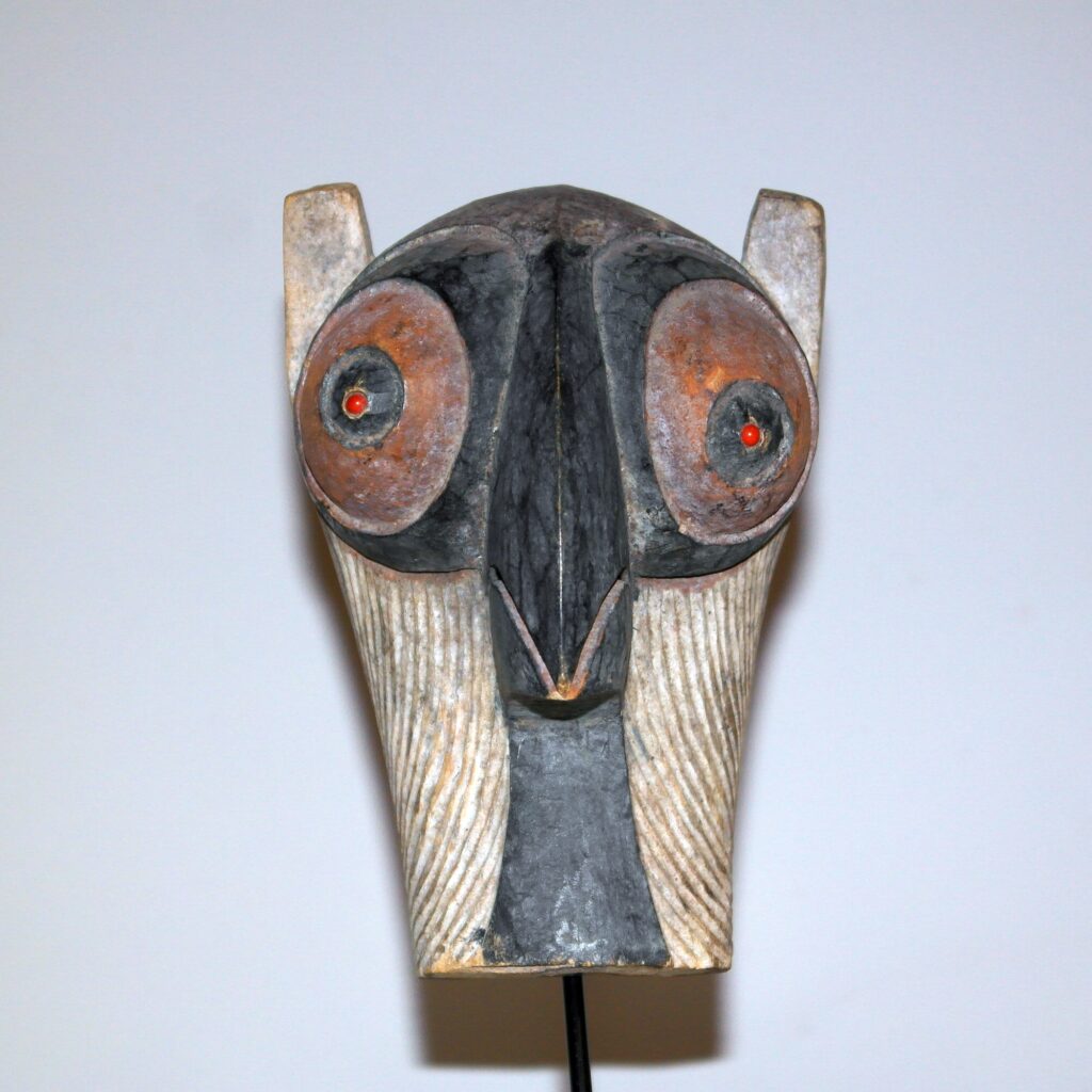 Songye zoomorphic passport mask, Kiefwebe Society Zoomorphic Passport Mask, African antique, African artifact, African tribal gallery