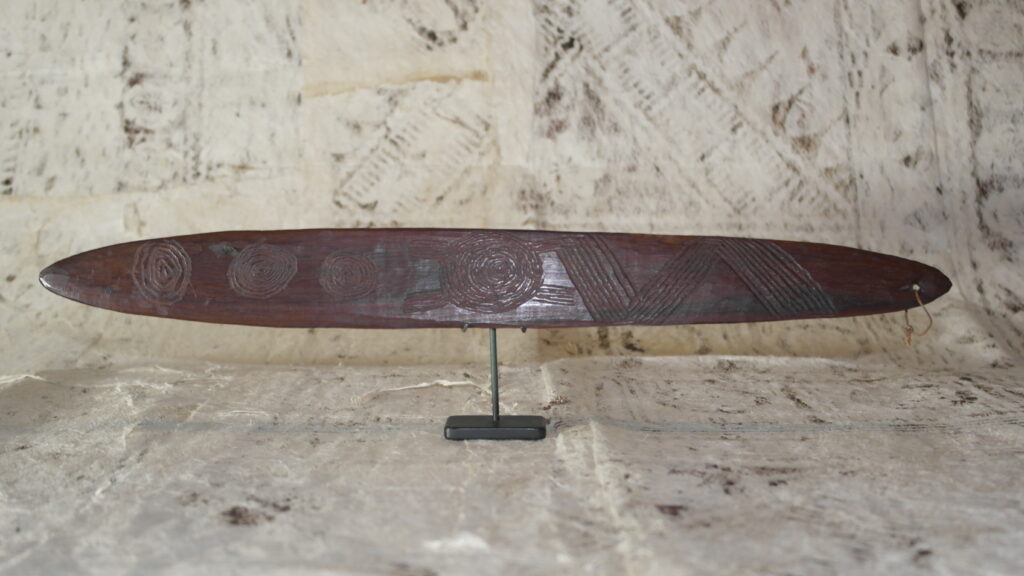 19th century Aboriginal churinga, 19th century Australian Aboriginal tribal art antiques and weapons gallery, Australian Aboriginal artifact