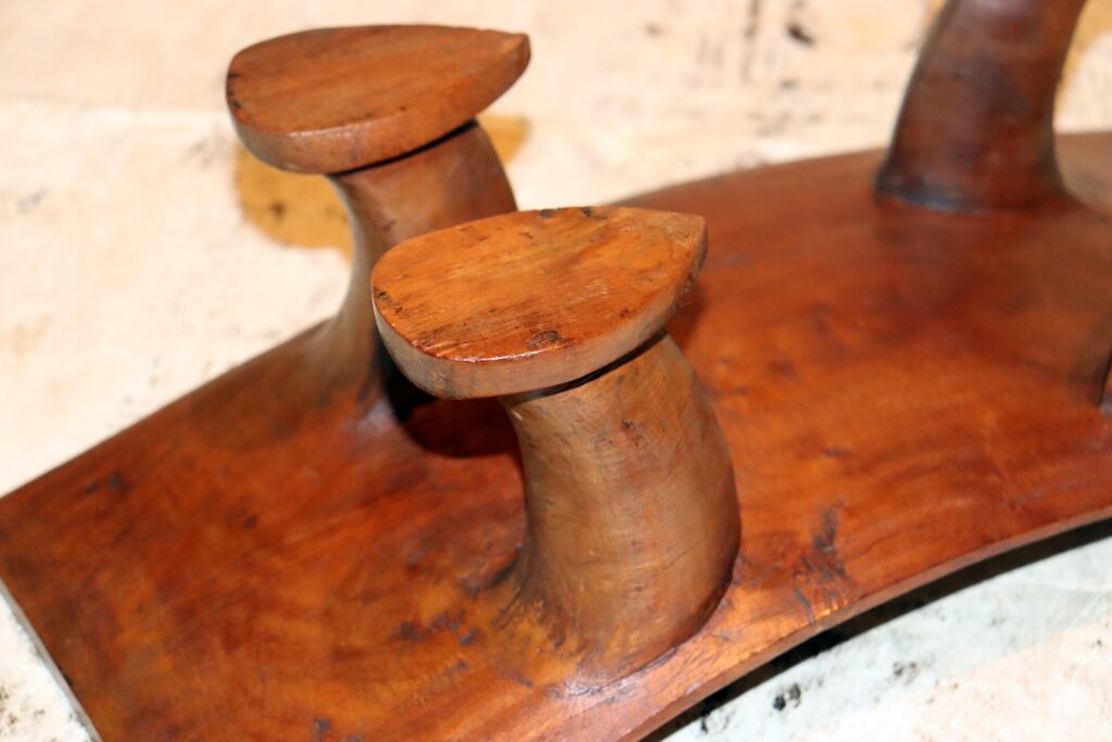 19th century Cook Islands stool no'oanga, Polynesian tribal art antiques and weapons gallery, tribal art gallery,19th century Rarotongan stool