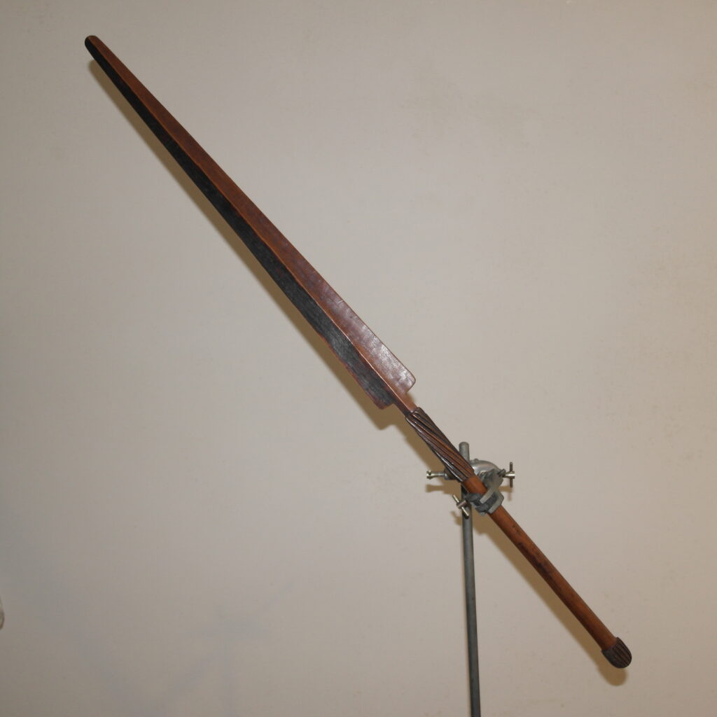 19th century African Nguni (Zulu) ceremonial dance staff, Zulu antique, 19th century African zulu ceremonial spear, African war club