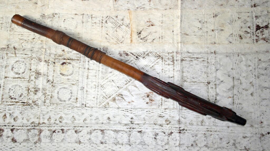 19th century Fijian Vunikau-bulibuli-sevaro club, Fijian tribal art antiques and weapons gallery, Fijian war club, 19ème siècle Fidji massue de guerre
