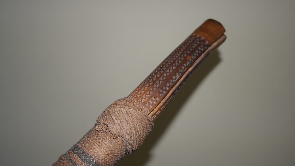19th century Fijian Vunikau-bulibuli-sevaro club, Fijian tribal art antiques and weapons gallery, Fijian war club, 19ème siècle Fidji massue de guerre