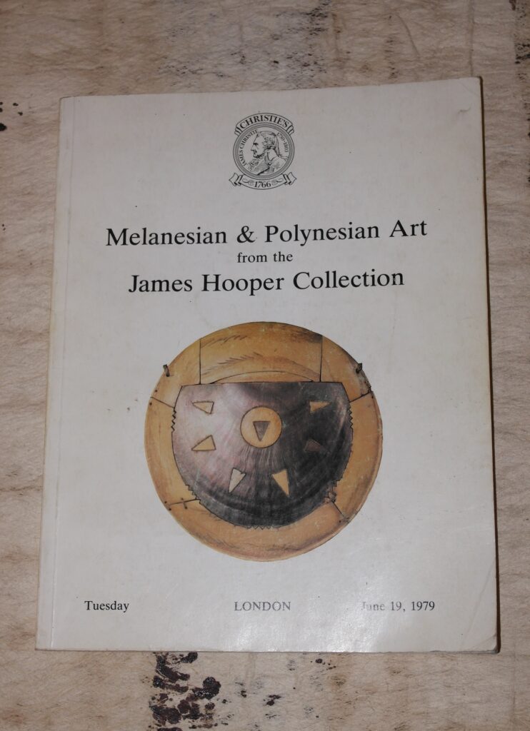Melanesian & Polynesian Art from the James Hooper Collection Christies 1979