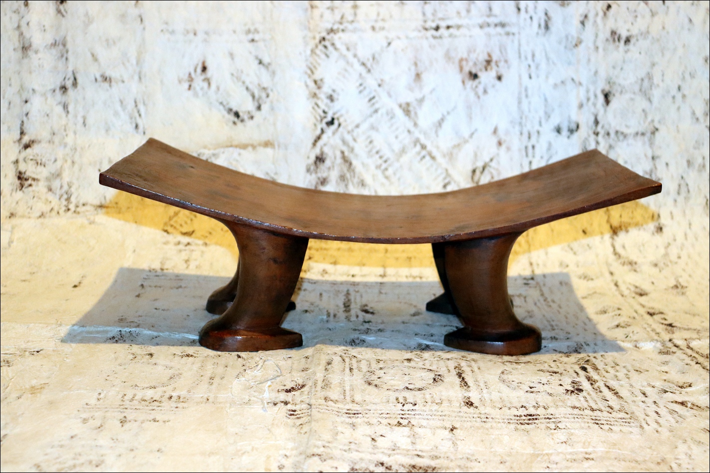 19th century Cook Islands stool no'oanga